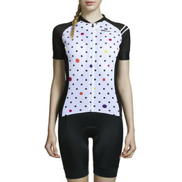 MONTON Cycling short sleeve jersey - LOLLIPOP LADY - white/black
