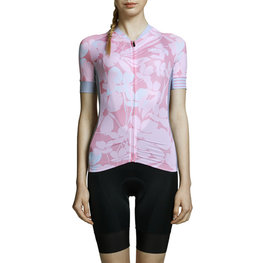 MONTON Cycling short sleeve jersey - SWEET FLOWER LADY - white/pink