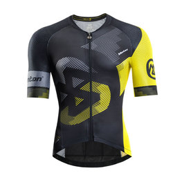 MONTON Cycling short sleeve jersey - ATTACK - black/yellow