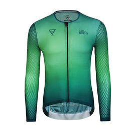 MONTON Cycling summer long sleeve jersey - EARTH SUMMER - green