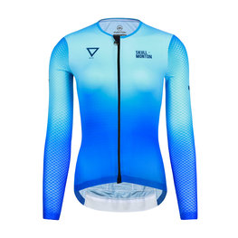 MONTON Cycling summer long sleeve jersey - WATER LADY SUMMER - blue