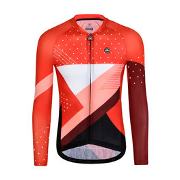 MONTON Cycling summer long sleeve jersey - SPACETIME SUMMER - red