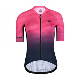 MONTON Cycling short sleeve jersey - CHOZE LADY - blue/pink