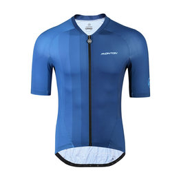MONTON Cycling short sleeve jersey - INK PAINTING - blue