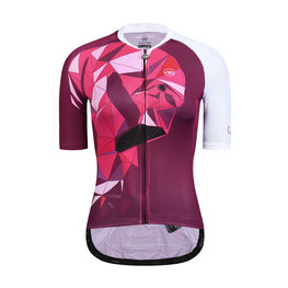 MONTON Cycling short sleeve jersey - FLAMINGO LADY - pink/white