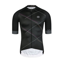 MONTON Cycling short sleeve jersey - CHECKER - black