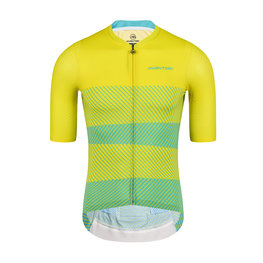 MONTON Cycling short sleeve jersey - SUU - light blue/yellow