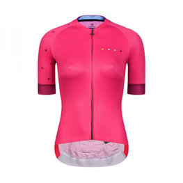 MONTON Cycling short sleeve jersey - VERVE LADY - red/pink