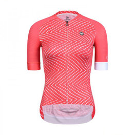 MONTON Cycling short sleeve jersey - DIVERSION LINE LADY - pink