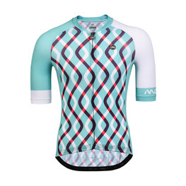MONTON Cycling short sleeve jersey - SHORE - light green/white