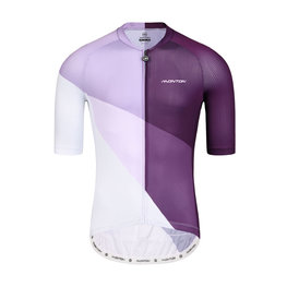 MONTON Cycling short sleeve jersey - CRACK - purple/white