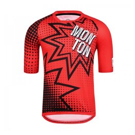 MONTON Cycling short sleeve jersey - POW MTB - red