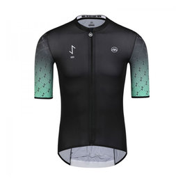 MONTON Cycling short sleeve jersey - HOPE - black/light blue