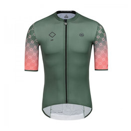 MONTON Cycling short sleeve jersey - LIFE - green/pink