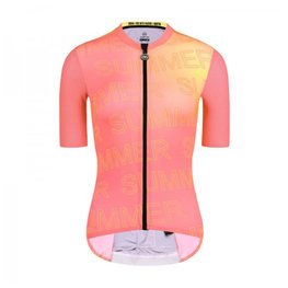 MONTON Cycling short sleeve jersey - SUMMER LADY - orange