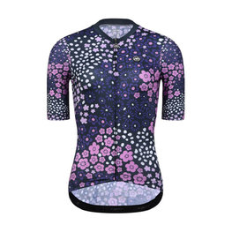 MONTON Cycling short sleeve jersey - PLUM FLOWER LADY - purple