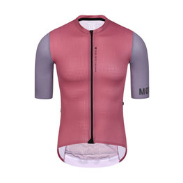 MONTON Cycling short sleeve jersey and shorts - CHECHEN - red/black