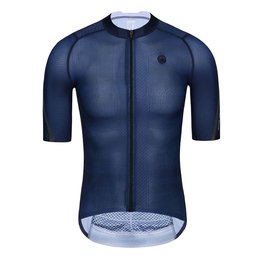 MONTON Cycling short sleeve jersey - PRO CARBONFIBER - blue