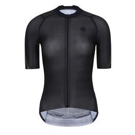 MONTON Cycling short sleeve jersey - PRO CARBONFIBER LADY - black
