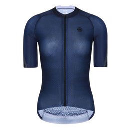 MONTON Cycling short sleeve jersey - PRO CARBONFIBER LADY - blue