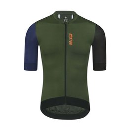 MONTON Cycling short sleeve jersey - TRAVELER EVO - black/green/blue