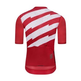 MONTON Cycling short sleeve jersey - SKULL III - white/red