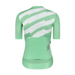 MONTON Cycling short sleeve jersey - SKULL III LADY - green/white