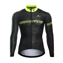 MONTON Cycling winter long sleeve jersey - SHARP LIGHT WINTER - yellow/black