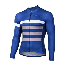 MONTON Cycling summer long sleeve jersey - SAIL SUMMER - blue