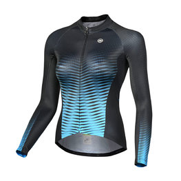 MONTON Cycling summer long sleeve jersey - SPIRIT LADY SUMMER - blue/black