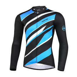 MONTON Cycling summer long sleeve jersey - FERNWAR SUMMER - blue/black