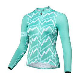 MONTON Cycling summer long sleeve jersey - SONIC LADY SUMMER - green