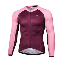 MONTON Cycling summer long sleeve jersey - LEJO SUMMER - pink