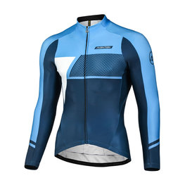 MONTON Cycling winter long sleeve jersey - SIMPO WINTER - blue