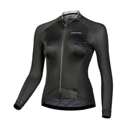 MONTON Cycling summer long sleeve jersey - YEIYO LADY SUMMER - black