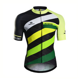 MONTON Cycling short sleeve jersey - DIMENSIONS - yellow/black/green