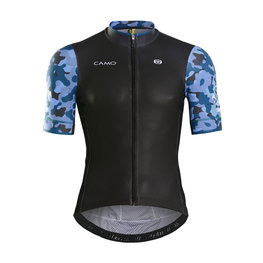 MONTON Cycling short sleeve jersey - CAMO DISGUISER - blue/black