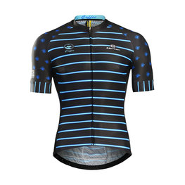 MONTON Cycling short sleeve jersey - CAREFREE - black/blue