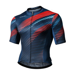 MONTON Cycling short sleeve jersey - MUSTANG - red/blue