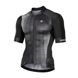 MONTON Cycling short sleeve jersey - FLEETING - black/white
