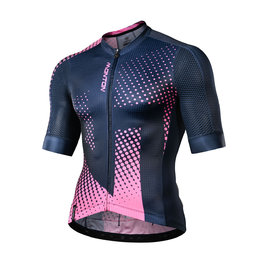 MONTON Cycling short sleeve jersey - ILLUMINATION - black/pink