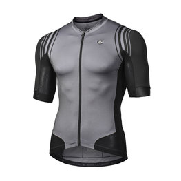 MONTON Cycling short sleeve jersey - SUNYI - grey/black