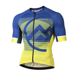 MONTON Cycling short sleeve jersey - MIRAGGIO - blue/yellow