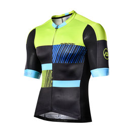 MONTON Cycling short sleeve jersey - CONCRETE JUNGLE - yellow/black