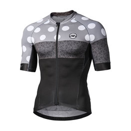 MONTON Cycling short sleeve jersey - CLIMBING FLOWER - black/grey