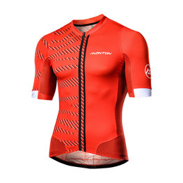 MONTON Cycling short sleeve jersey - SELVAGGIO - red