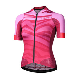 MONTON Cycling short sleeve jersey - FURIOUS WAVES LADY - purple