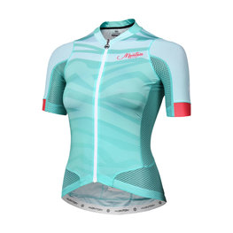 MONTON Cycling short sleeve jersey - FURIOUS WAVES LADY - turquoise