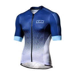 MONTON Cycling short sleeve jersey - GEO-SCALE - blue