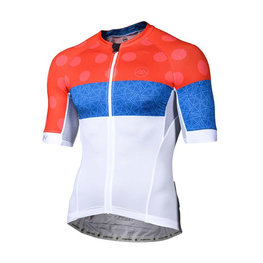 MONTON Cycling short sleeve jersey - CLIMBING FLOWER - white/red